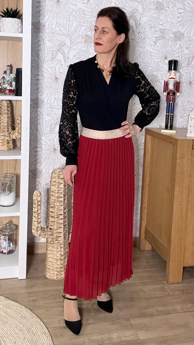 Jupe Aurore bordeaux