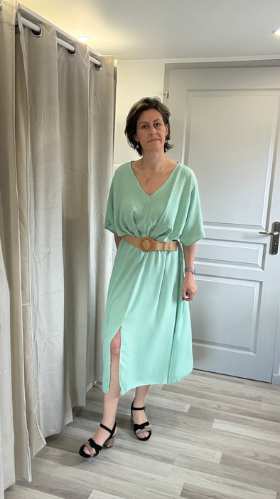 Robe Victoria vert d’eau