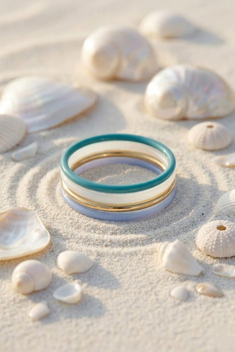 Lot de 4 Bracelets océan