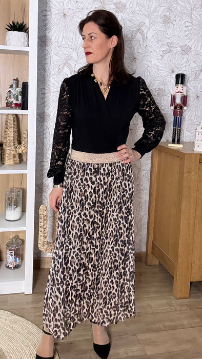 Jupe Aurore Léopard