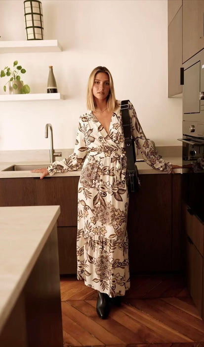 Robe fleurs chocolat