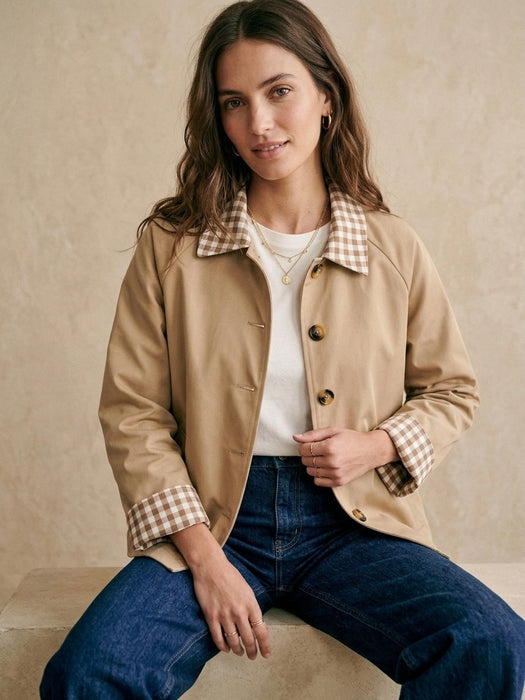 Veste trench vichy