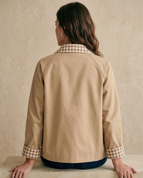 Veste trench vichy